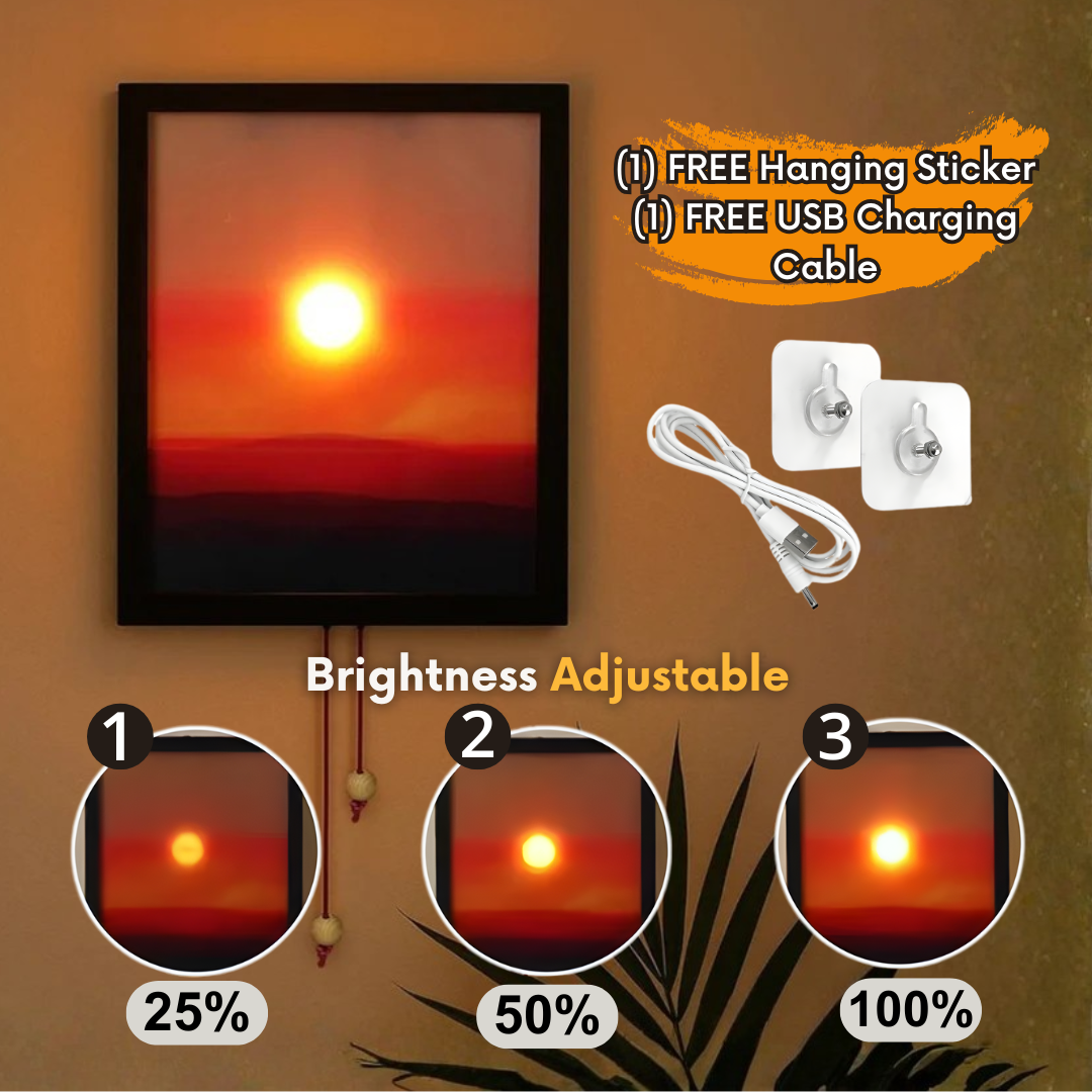 Interactive Sunset Wall Art