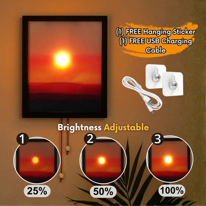 Interactive Sunset Wall Art