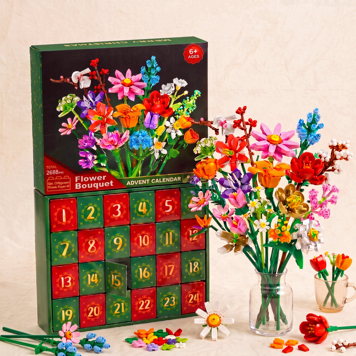 Flower Advent Calendar - 24 Days